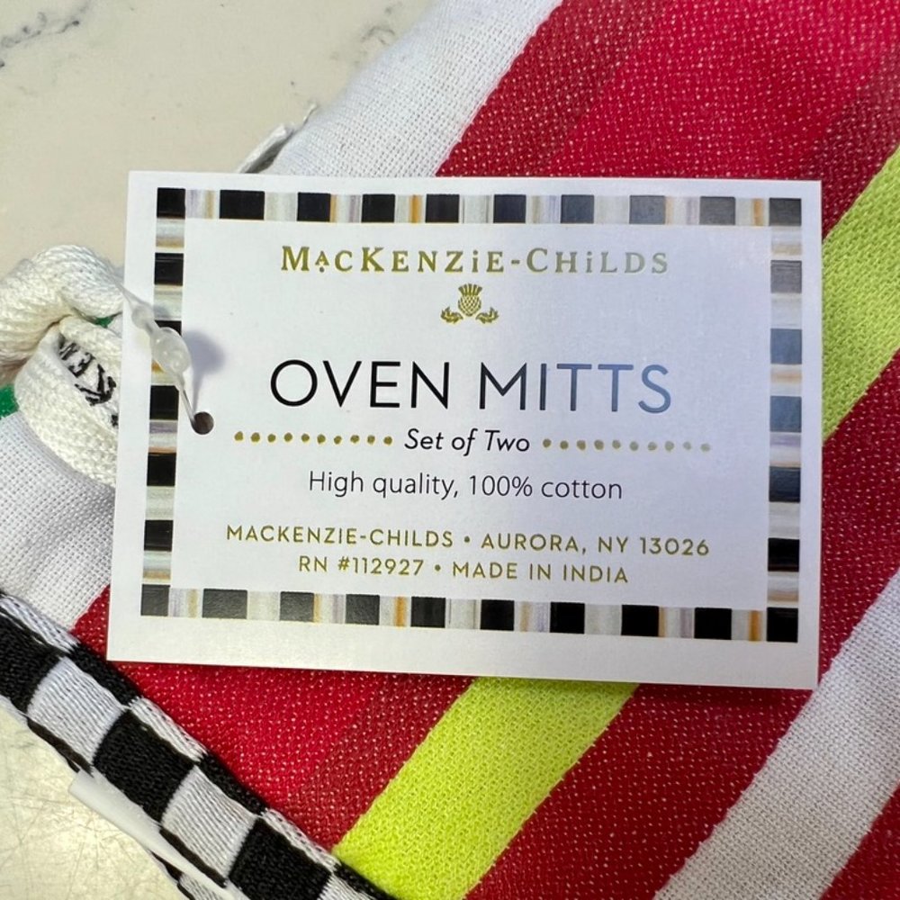 MacKenzie-Childs Bold Stripe Oven Mitts